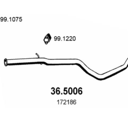 Auspuh Peugeot 405 87-93, prednja izduvna cev