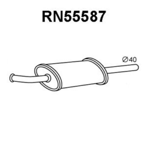 Izduvni lonac Renault Twingo -7 1.2 (srednji)