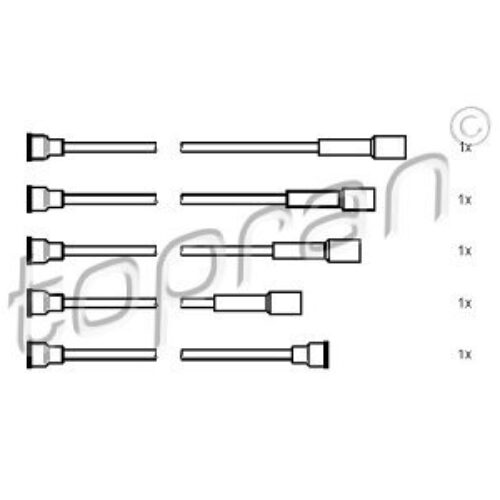 Komplet kablova za paljenje Opel Ascona C 81-88