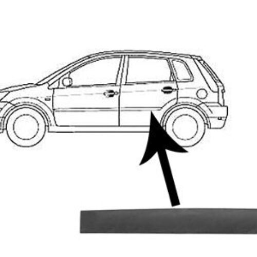 Lajsna vrata (pozadi) Ford Fiesta -6 4/5V