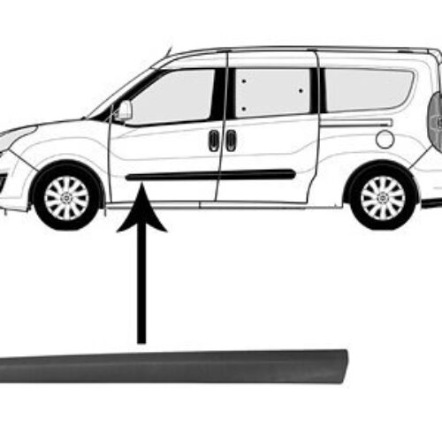 Lajsna vrata (prednjih) Opel Combo D 12-, crna