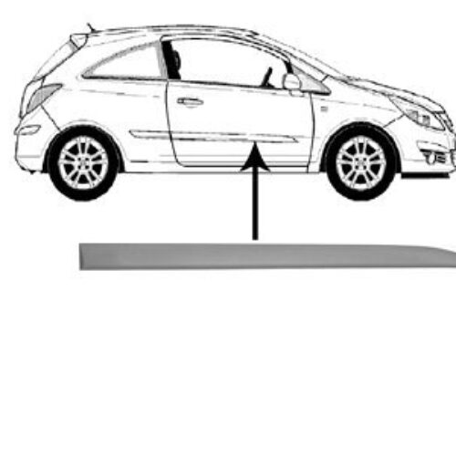 Lajsna vrata (spreda) Opel Corsa D 06-, 3V + za