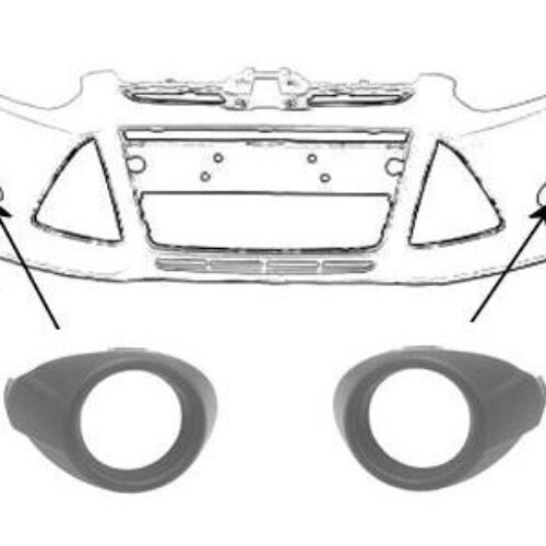 Okvir maglenke Ford Focus -11 crni