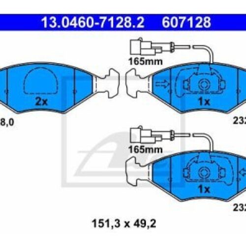 Prednje disk kočne pločice  – Fiat Palio -97