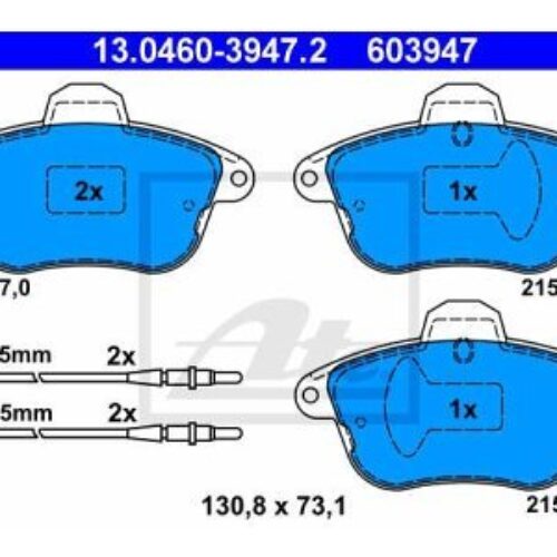 Prednje i zadnje kočione obloge 13.0460-3947.2 – Renault Clio -98