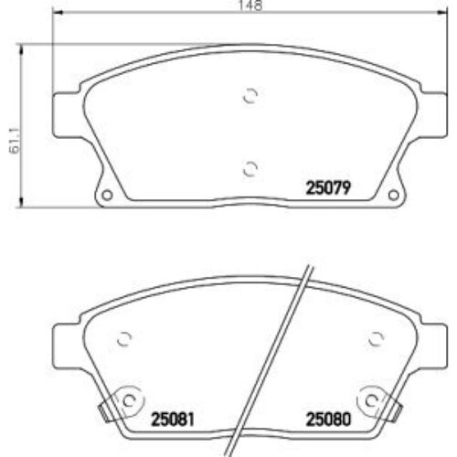 Prednje kočione obloge – Chevrolet Cruze 45549