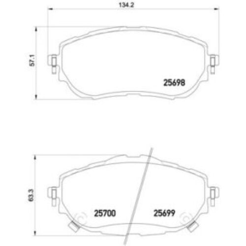 Prednje kočione obloge  – Toyota Auris -13