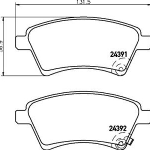 Prednje kočione obloge  – Suzuki SX4 45456