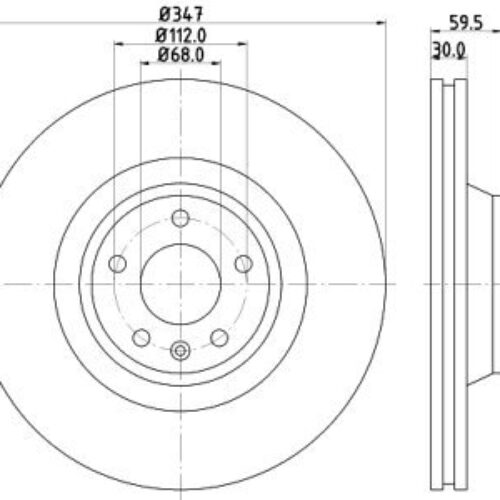 Prednji disk kočnice Audi A6 45392