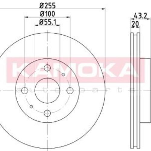 Prednji diskovi kočnica  – Toyota Yaris 99-05