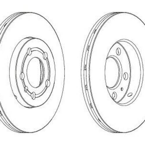 Prednji kočioni diskovi  – Volkswagen Polo 45300