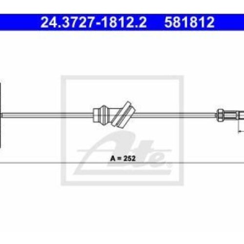 Sajla ručne kočnice Mazda 626 88-92, spreda